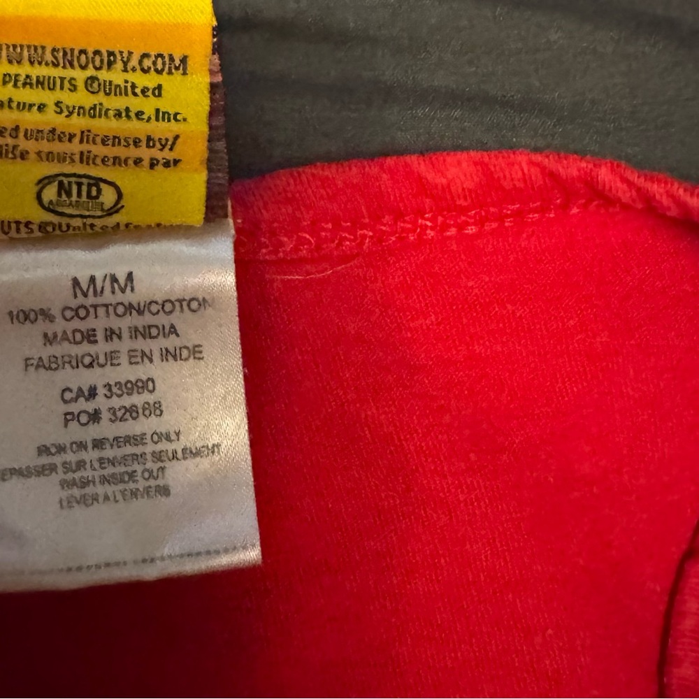Peanuts Bright Red Snoopy Tee
